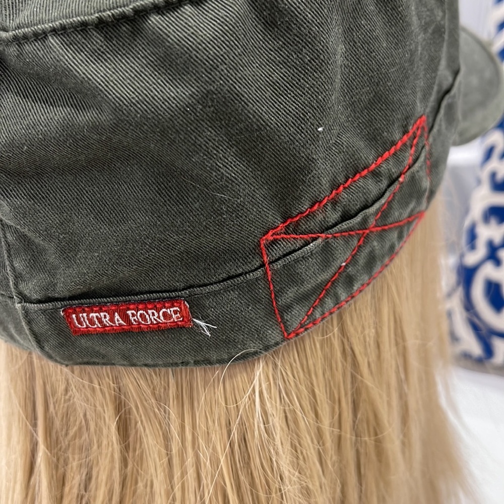 Army Green Distressed Hat - Picture 4 of 7